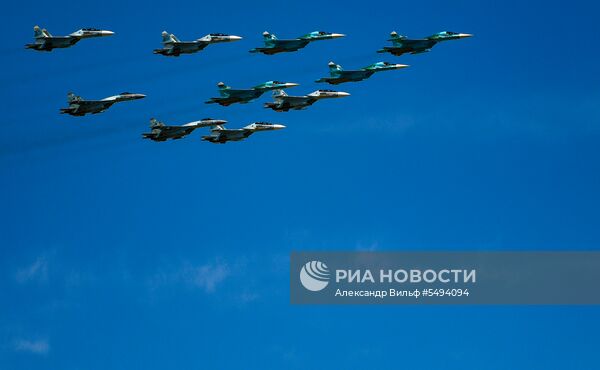 Военный парад, посвящённый 73-й годовщине Победы в ВОВ