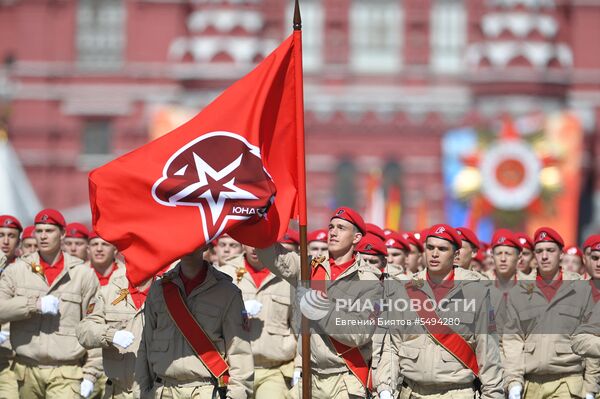Военный парад, посвящённый 73-й годовщине Победы в ВОВ