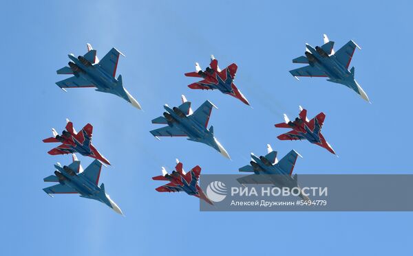 Военный парад, посвящённый 73-й годовщине Победы в ВОВ