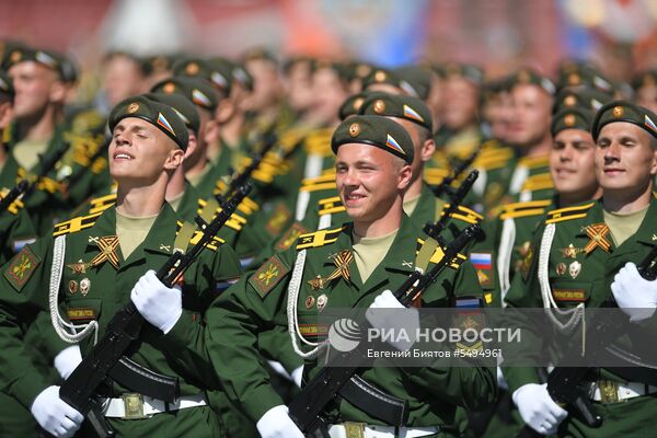 Военный парад, посвящённый 73-й годовщине Победы в ВОВ