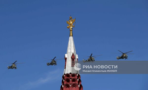 Военный парад, посвящённый 73-й годовщине Победы в ВОВ