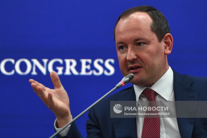 Генеральный директор ПАО «Россети» Павел Ливинский на Петербургском международном экономическом форуме. Место: Россия, Санкт-Петербург. Автор: Евгения Новоженина/РИА Новости. Петербургский международный экономический форум. День первый