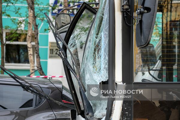 ДТП с автобусом в Мурманске