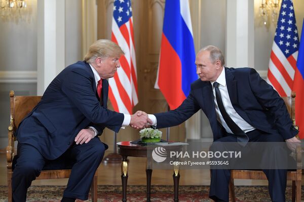 Встреча президента РФ Владимира Путина и президента США Дональда Трампа в Хельсинки