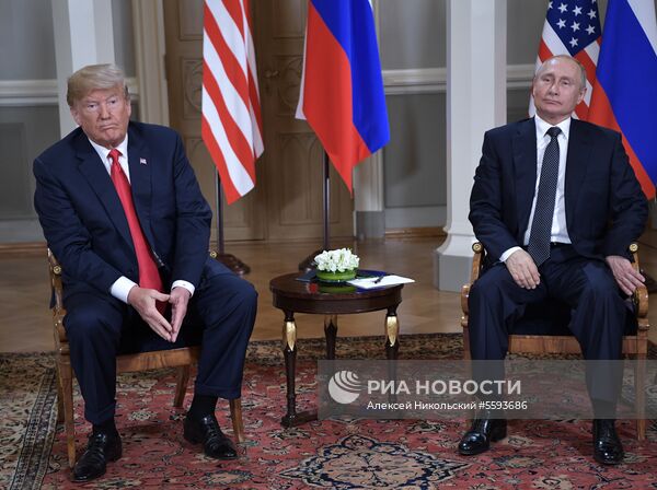 Встреча президента РФ Владимира Путина и президента США Дональда Трампа в Хельсинки