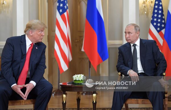 Встреча президента РФ Владимира Путина и президента США Дональда Трампа в Хельсинки