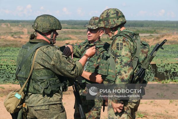 Российско-сербские учения в Ленинградской области