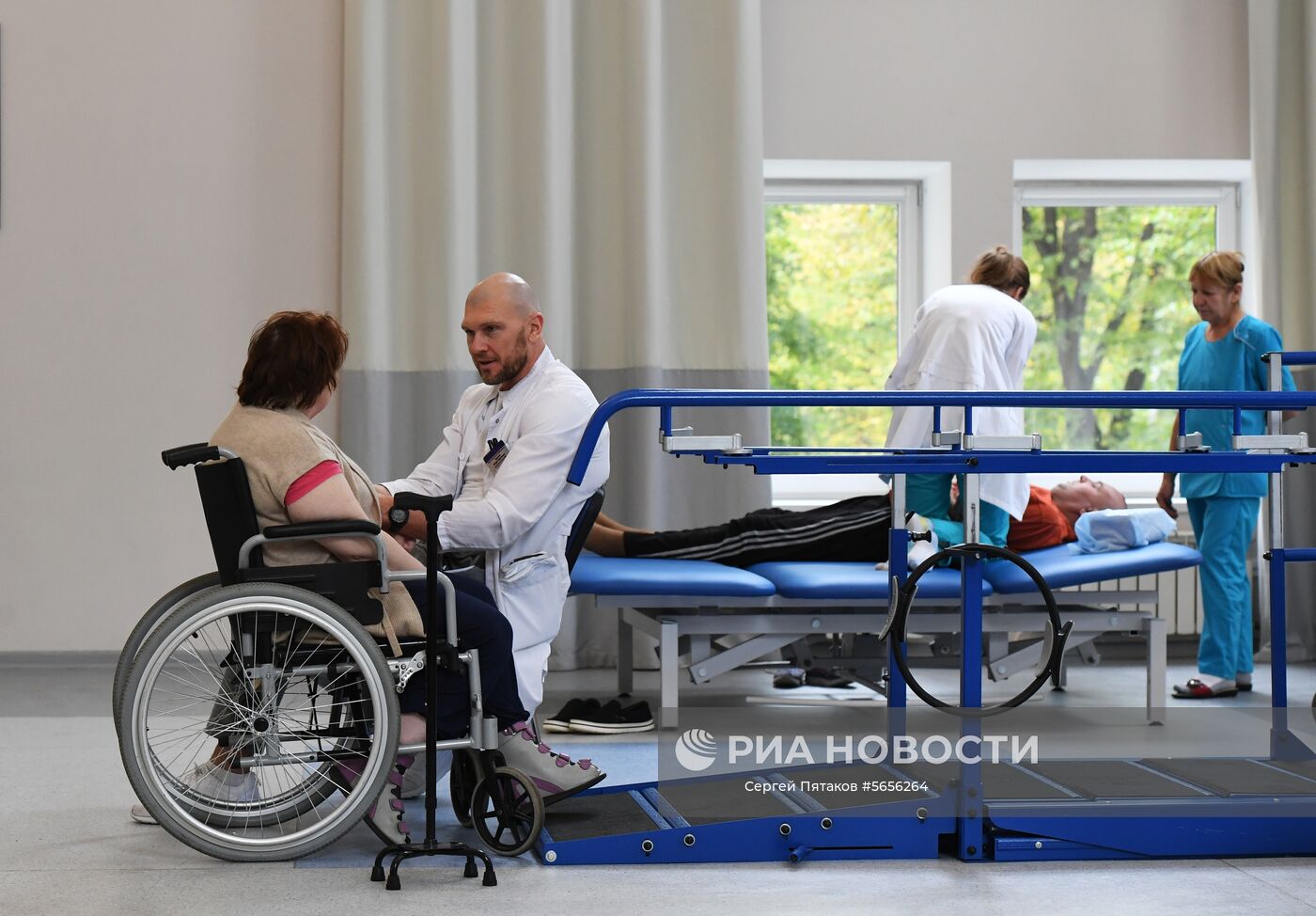 Работа Центра Медицинской реабилитации Первого Московского государственного медицинского университета имени Ивана Михайловича Сеченова (МГМУ имени И.М. Сеченова). Место: Россия, Москва. Автор: Сергей Пятаков/РИА Новости. Медицинский университет им. И.М. Сеченова