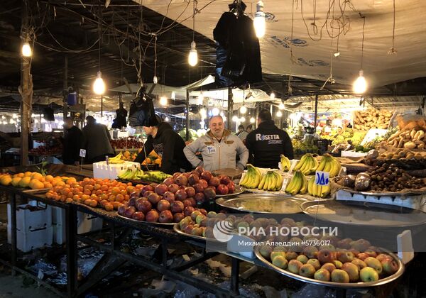 Ночной рынок в Алеппо