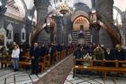 Воскресная служба в одном из католических костелов Дамаска