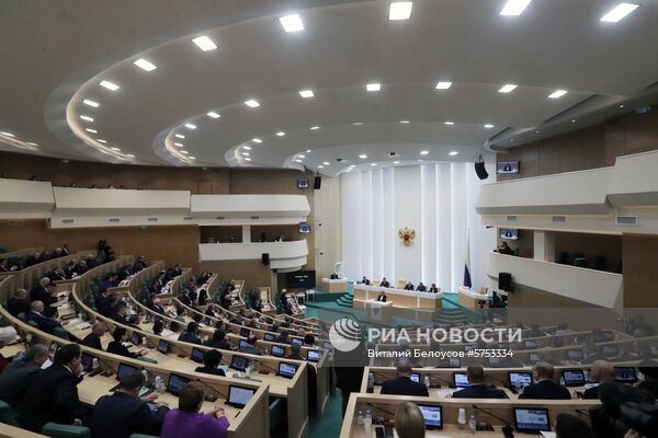 Заседание Совета Федерации РФ