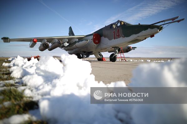 Летно-тактические учения на Су-25СМ3