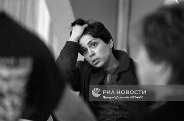 Советская фигуристка И. Роднина