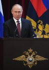 Президент РФ В. Путин принял участие в заседании коллегии МВД РФ