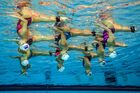 Synchronised swimming Barcelona 14 July 2003