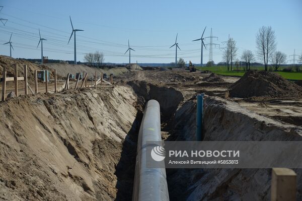 Строительство газопровода "Северный поток-2" в Германии