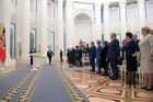 29 апреля 2019. Президент РФ Владимир Путин на церемонии вручения медалей "Герой Труда Российской Федерации". Место: Россия, Москва. Автор: Алексей Дружинин/РИА Новости. Президент РФ В. Путин вручил медали "Герой Труда Российской Федерации"