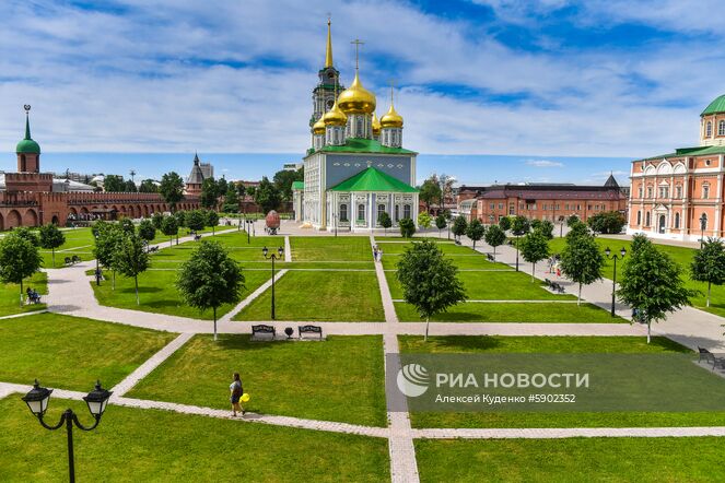 Успенский собор на территории Тульского кремля. Место: Россия, Тула. Автор: Алексей Куденко/РИА Новости. Города России. Тула