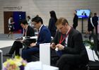 Участники Петербургского международного экономического форума 2019 (ПМЭФ-2019) в конгрессно-выставочном центре "Экспофорум". Место: Россия, Санкт-Петербург. Автор: Владимир Астапкович/РИА Новости. Петербургский международный экономический форум. День первый