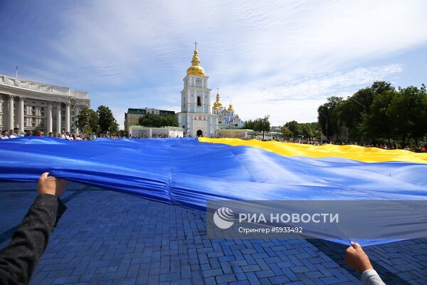 Предвыборная акция партии "Батькивщина" в Киеве