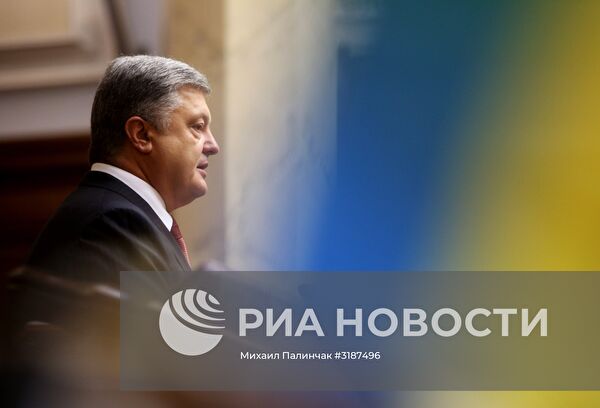 Заседание Верховной рады Украины в Киеве