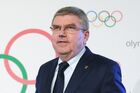 Президент Международного олимпийского комитета Томас Бах на пресс-конференции по итогам заседания исполкома МОК в Лозанне. Место: Швейцария, Лозанна. Автор: Антон Денисов/РИА Новости. Заседание Исполнительного совета МОК