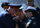 Председатель Следственного комитета РФ Александр Бастрыкин и исполняющий обязанности заместителя министра обороны, генерал армии РФ Татьяна Шевцова перед началом военного парада, посвященного 73-й годовщине Победы в Великой Отечественной войне 1941-1945 годов. Место: Россия, Москва. Автор: Григорий Сысоев/РИА Новости. Военный парад, посвящённый 73-й годовщине Победы в ВОВ