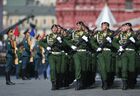 Военнослужащие парадных расчетов на военном параде, посвященном 73-й годовщине Победы в Великой Отечественной войне 1941-1945 годов. Место: Россия, Москва. Автор: Евгений Биятов/РИА Новости. Военный парад, посвящённый 73-й годовщине Победы в ВОВ