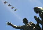 Истребители-перехватчики МиГ-31К на военном параде, посвященном 73-й годовщине Победы в Великой Отечественной войне 1941-1945 годов. Место: Россия, Москва. Автор: Евгений Биятов/РИА Новости. Военный парад, посвящённый 73-й годовщине Победы в ВОВ