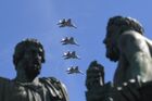 Многоцелевые истребители Миг-29СМТ на военном параде, посвященном 73-й годовщине Победы в Великой Отечественной войне 1941-1945 годов. Место: Россия, Москва. Автор: Евгений Биятов/РИА Новости. Военный парад, посвящённый 73-й годовщине Победы в ВОВ