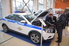 Патрульный автомобиль дорожно-патрульной службы на базе "Лада Веста спорт" на XXII Международной выставке «Интерполитех – 2018». Международная выставка средств обеспечения безопасности государства «Интерполитех» является крупнейшим в России выставочным форумом по безопасности. Место: Россия, Москва. Автор: Евгений Биятов/РИА Новости. Открытие XXII Международной выставки "Интерполитех – 2018"