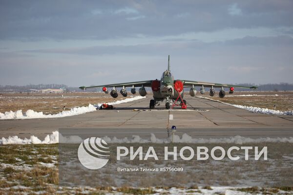 Летно-тактические учения на Су-25СМ3