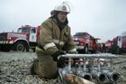 Пожарно-тактические учения по тушению нефтепродуктов