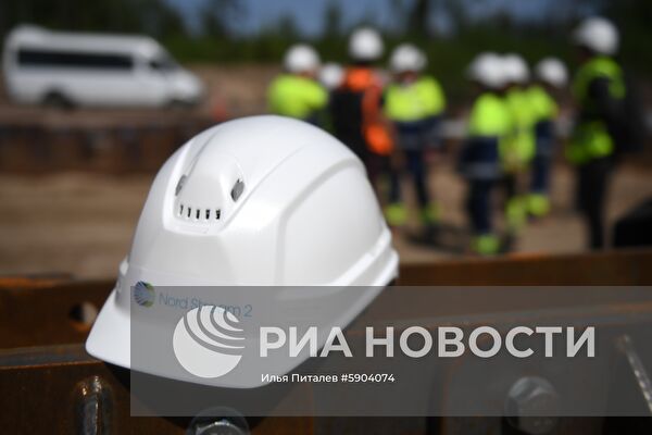 Строительство газопровода "Северный поток-2" в Ленинградской области