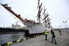 Встреча барка "Седов" в порту Мурманска