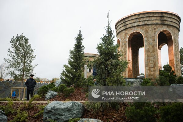 "Парк ангелов" на месте сгоревшей "Зимней вишни" в Кемерово