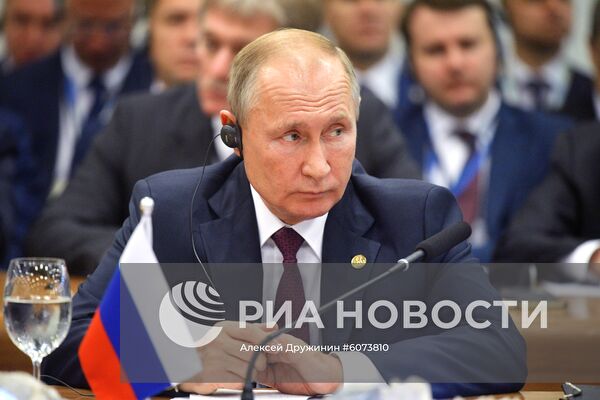 Президент РФ В. Путин на саммите БРИКС в Бразилии