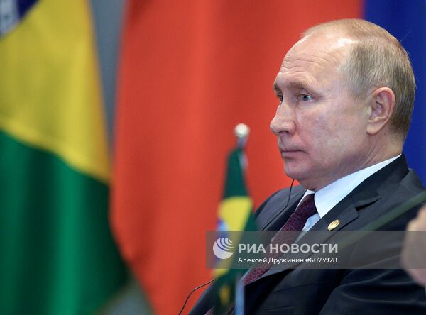 Президент РФ В. Путин на саммите БРИКС в Бразилии