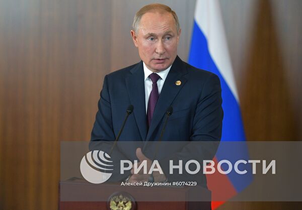 Президент РФ В. Путин на саммите БРИКС в Бразилии