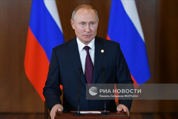 Президент РФ В. Путин на саммите БРИКС в Бразилии