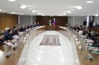 14 ноября 2019. Президент РФ Владимир Путин во время переговоров с президентом Бразилии Жаиром Болсонару в президентском дворце "Планалто". Место: Бразилия, Бразилиа. Автор: Михаил Метцель. Президент РФ В. Путин на саммите БРИКС в Бразилии