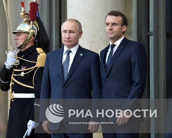 Рабочий визит президента РФ В. Путина во Францию