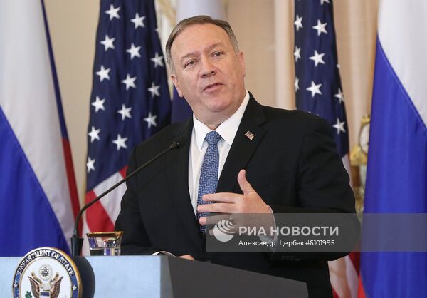 Встреча главы МИД РФ С. Лаврова и госсекретаря США М. Помпео