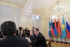 20 декабря 2019. Президент РФ Владимир Путин на неформальной встрече лидеров государств Содружества Независимых Государств (СНГ) в Президентской библиотеке имени Б. Н. Ельцина. Место: Россия, Санкт-Петербург. Автор: Сергей Гунеев/РИА Новости. Рабочая поездка президента РФ В. Путина в Санкт-Петербург