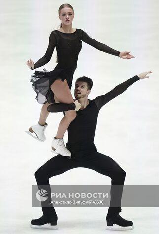 Александра Степанова и Иван Букин (Россия) выступают с произвольной программой в танцах на льду на чемпионате Европы по фигурному катанию. Место: Австрия, Грац. Автор: Александр Вильф/РИА Новости. Фигурное катание. Чемпионат Европы. Танцы. Произвольная программа