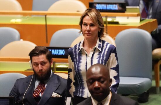 Пленарное заседание Генассамблеи ООН