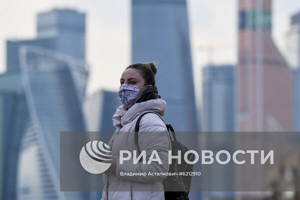 Москва во время режима самоизоляции жителей