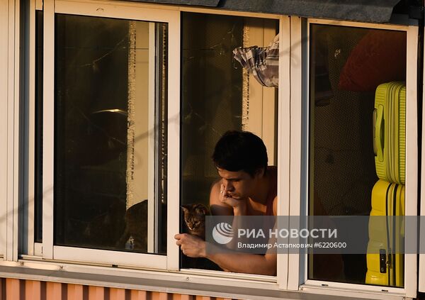 Москва во время режима самоизоляции жителей