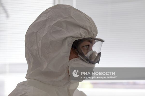 Госпиталь COVID-19 в больнице № 122 им. Л. Г. Соколова