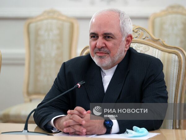 Встреча глав МИД РФ и Ирана С. Лаврова и М. Зарифа